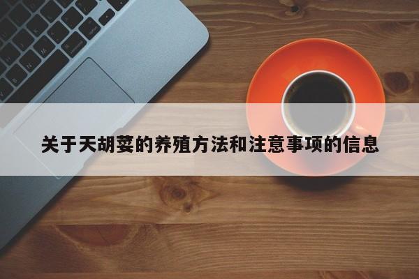 关于天胡荽的养殖方法和注意事项的信息 