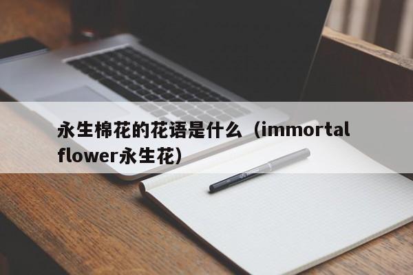 永生棉花的花语是什么（immortal flower永生花） 